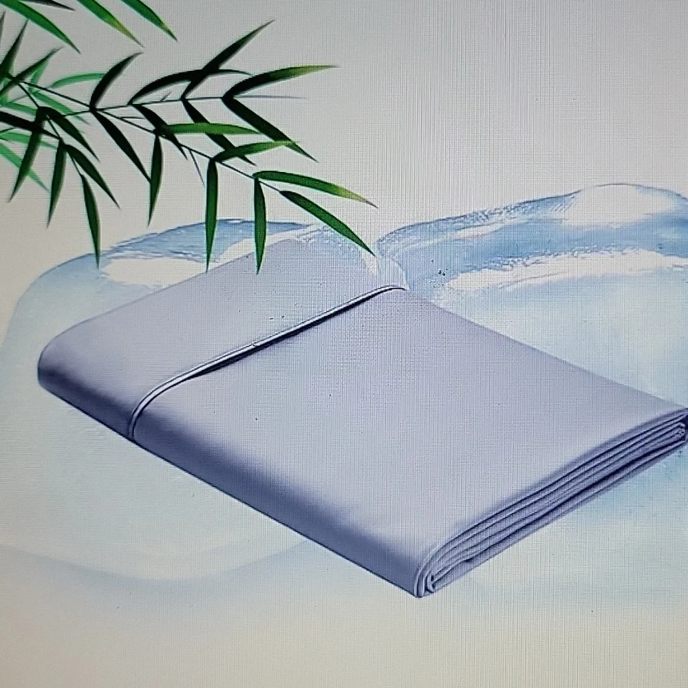 HOTEL SHEETS DIRECT Bamboo Twin Flat Sheet Gray Cooling breathable wicking NEW…